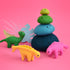 DASHDU - Sparkle Stegosaurus - Mini Yellow Felt Dinosaur